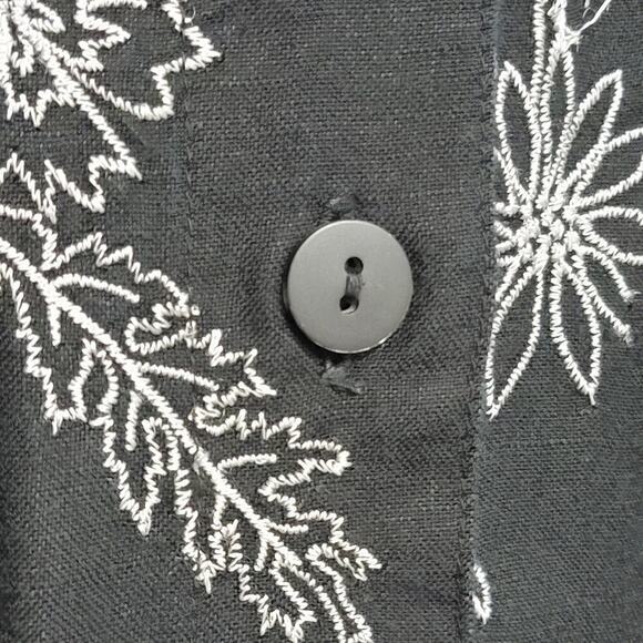 Embroidered Linen Top - Picture 5 of 7